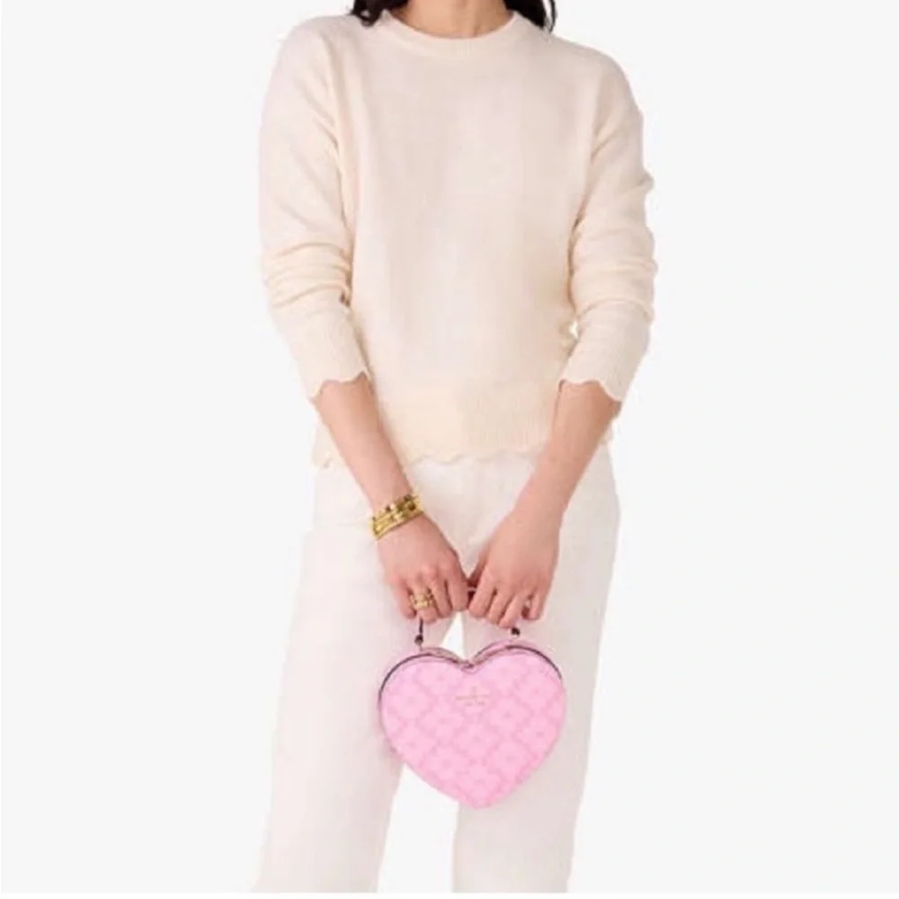 Kate Spade Love Shack Spade Flower Heart Crossbody, Parisian Rose Color